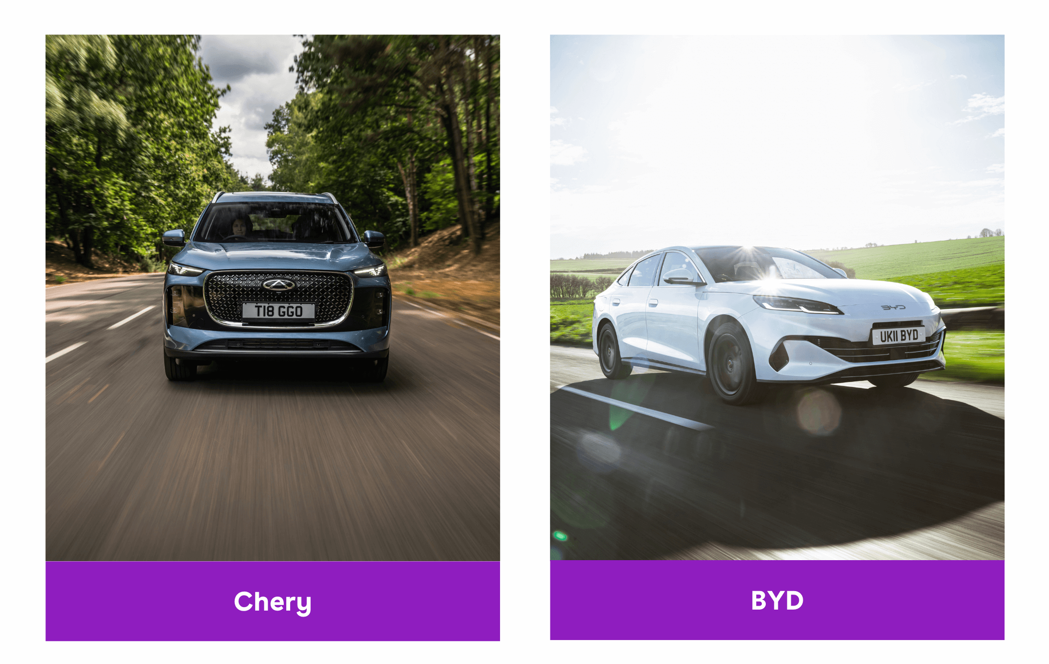 Chery vs. BYD driving