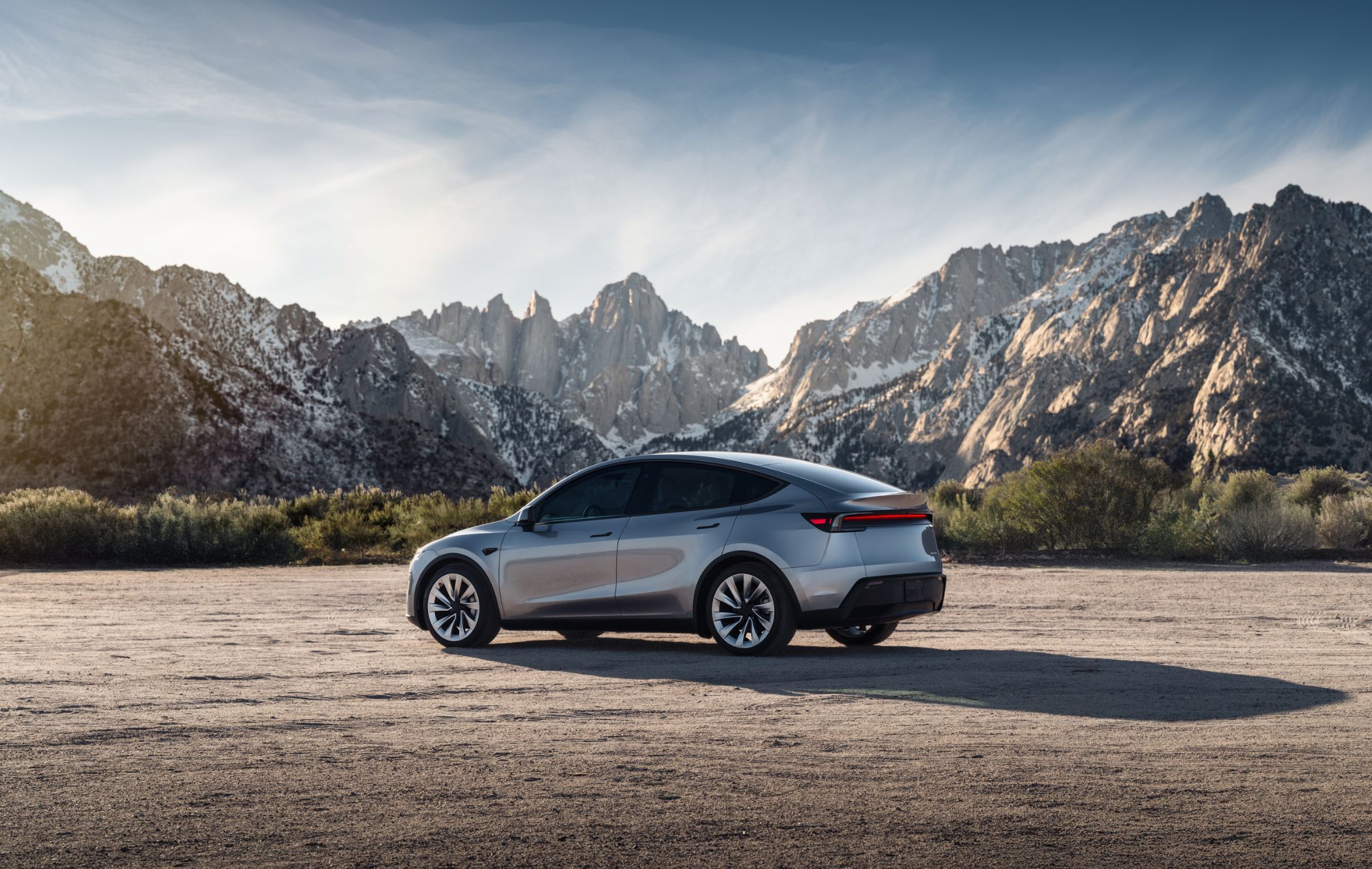 Tesla Model Y rear three quarters
