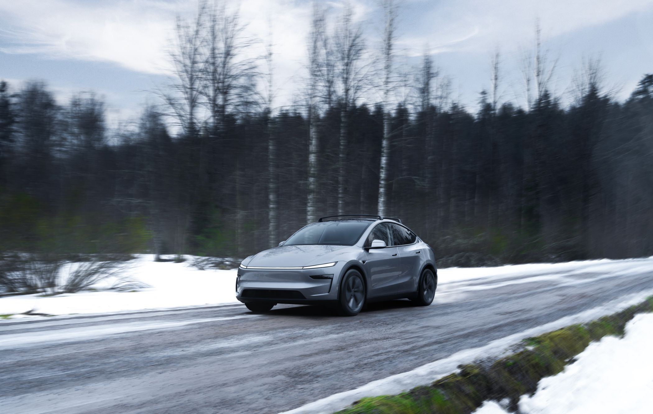 Tesla Model Y front three quarters