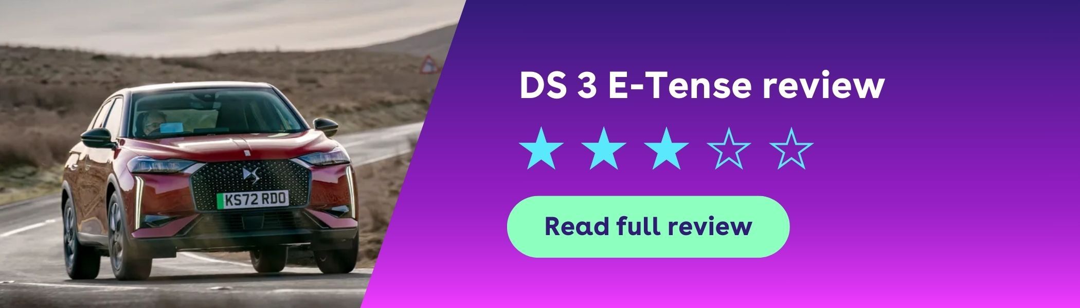 DS 3 E-Tense review banner