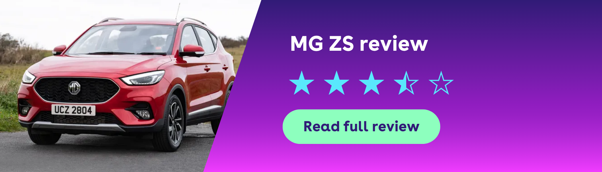 MG ZS review banner
