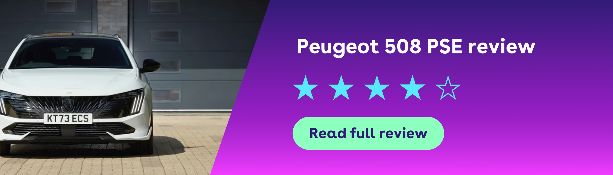 white peugeot 508 pse review banner