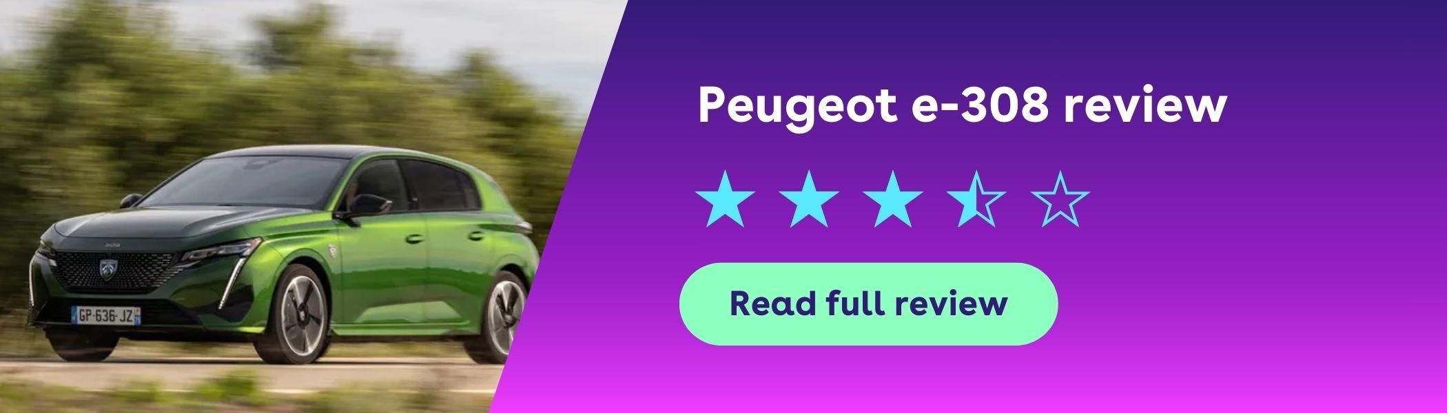 Peugeot e-308 review banner