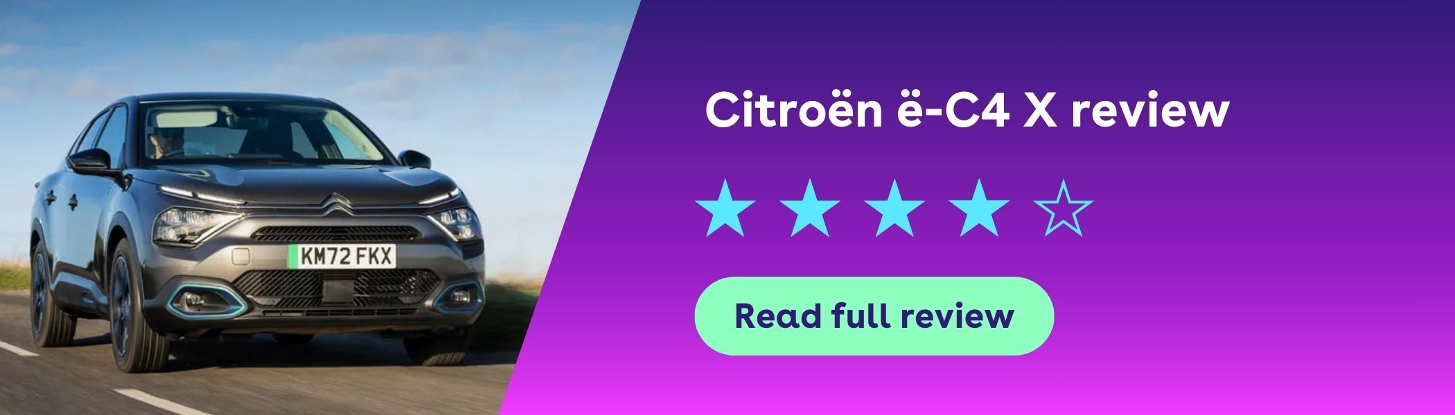 Citroën ë-C4 X review banner