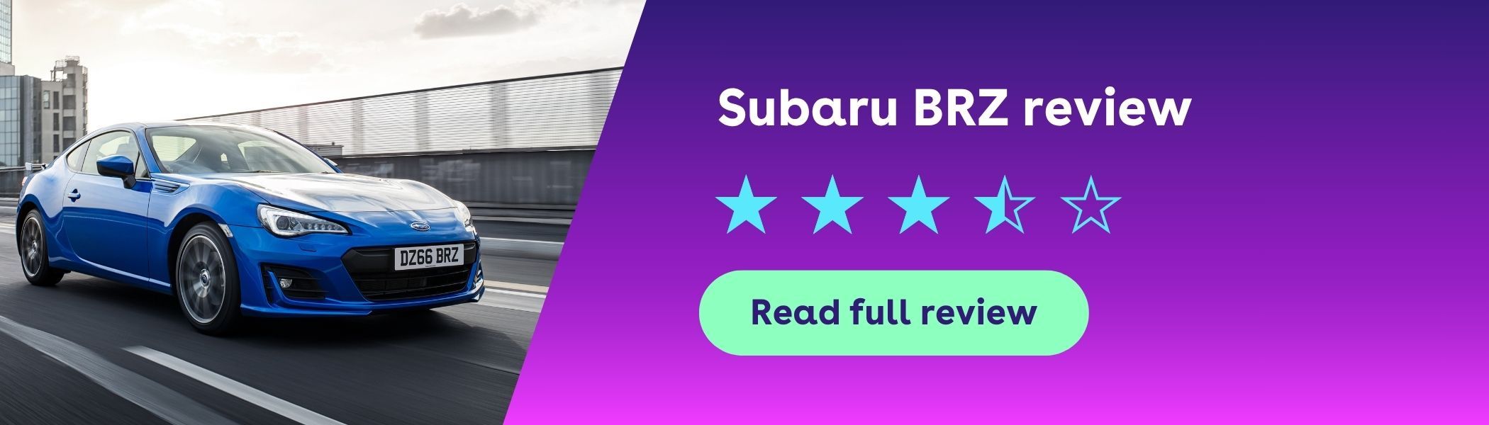 Subaru BRZ review banner