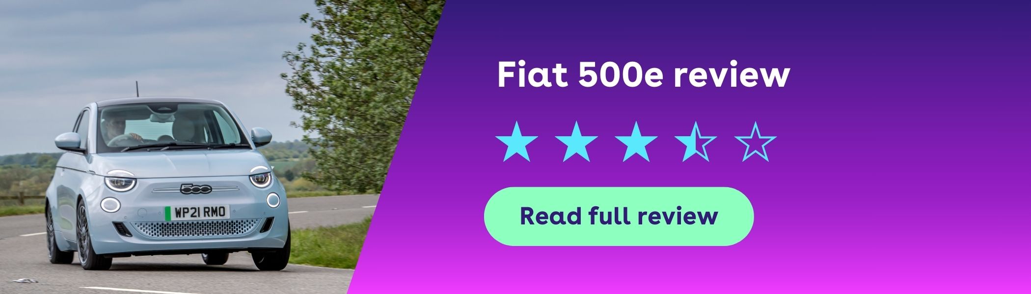 Fiat 500e review banner