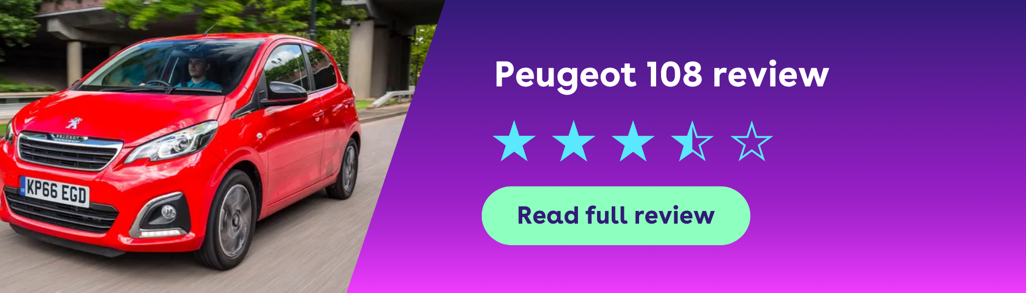red peugeot 108 review banner