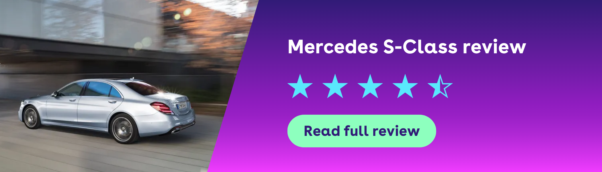 Mercedes S-Class review banner