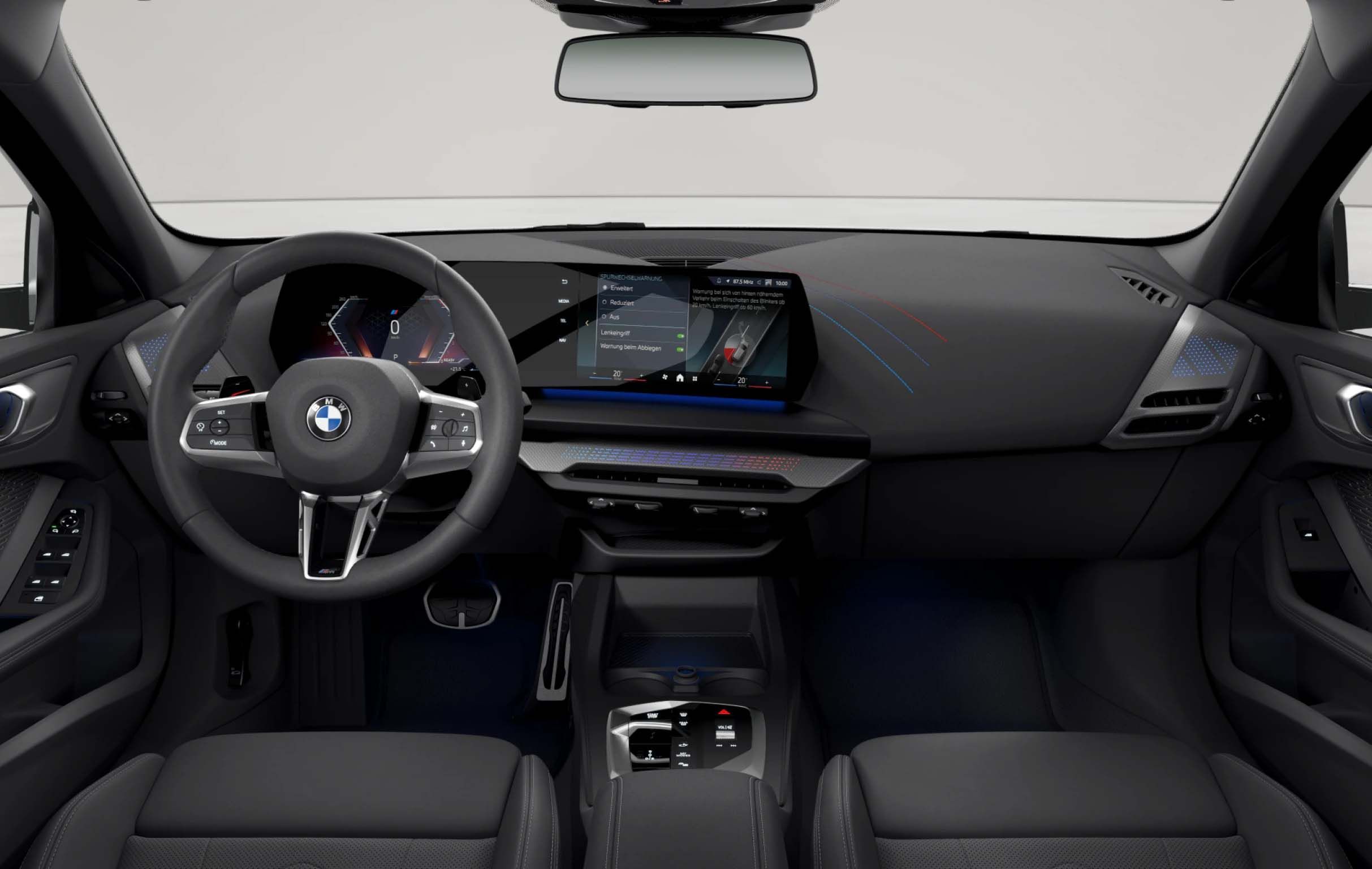 BMW 1 Series interior with M Illuminated Aluminium Hexacube Interior Trim, Matt