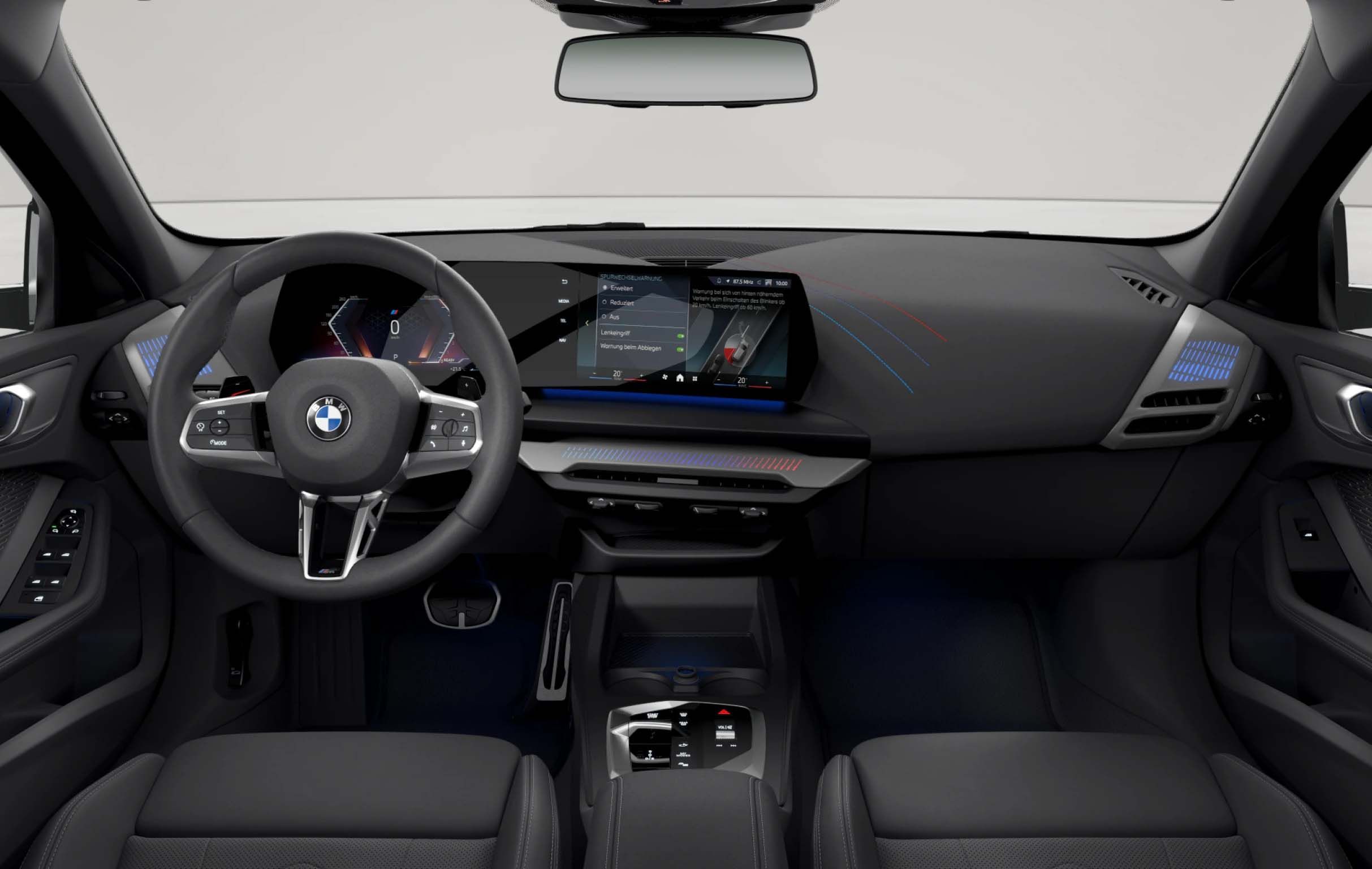 BMW 1 Series interior with 'Illuminated' Aluminium Graphite Interior Trim