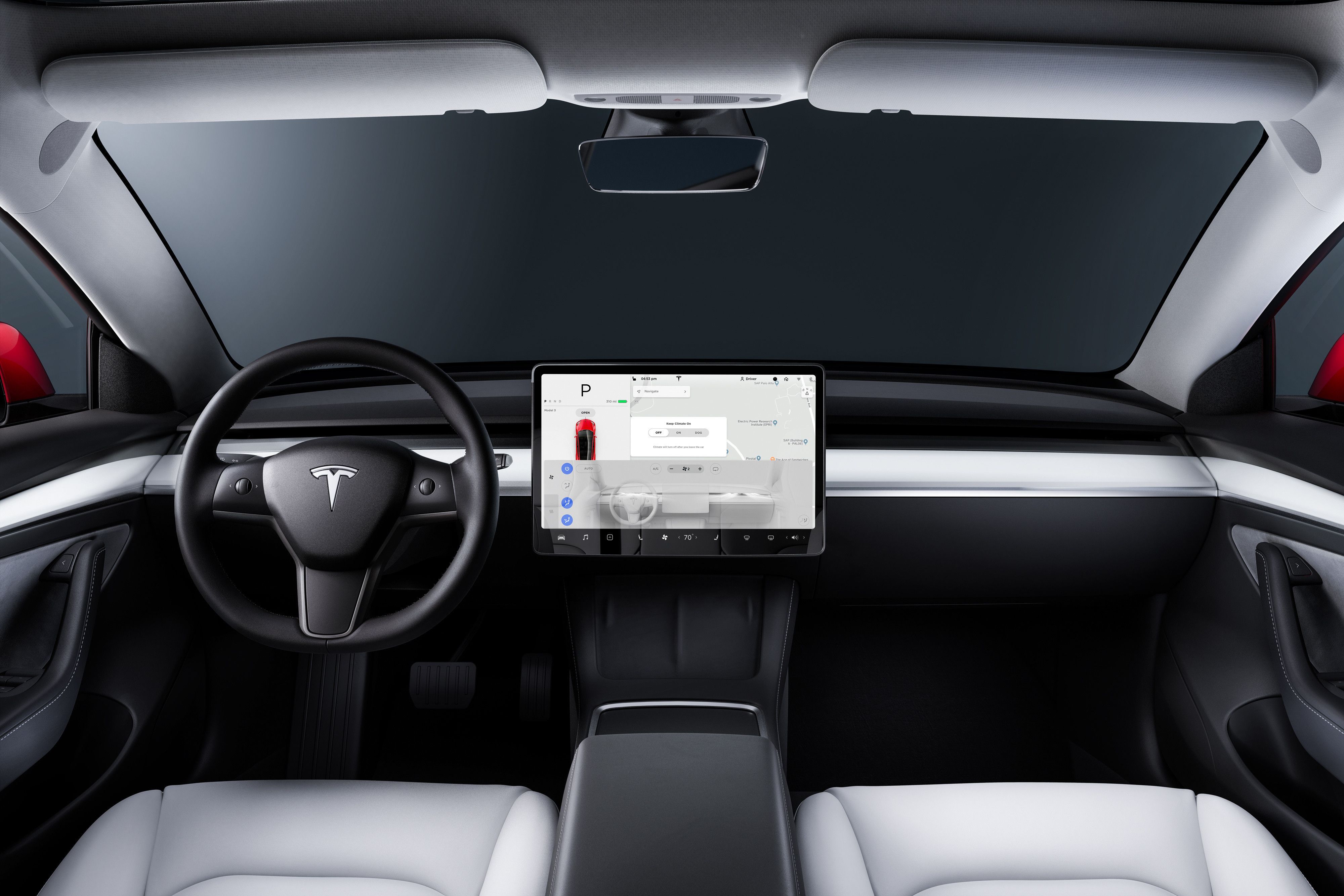 Model 3 interior deals space