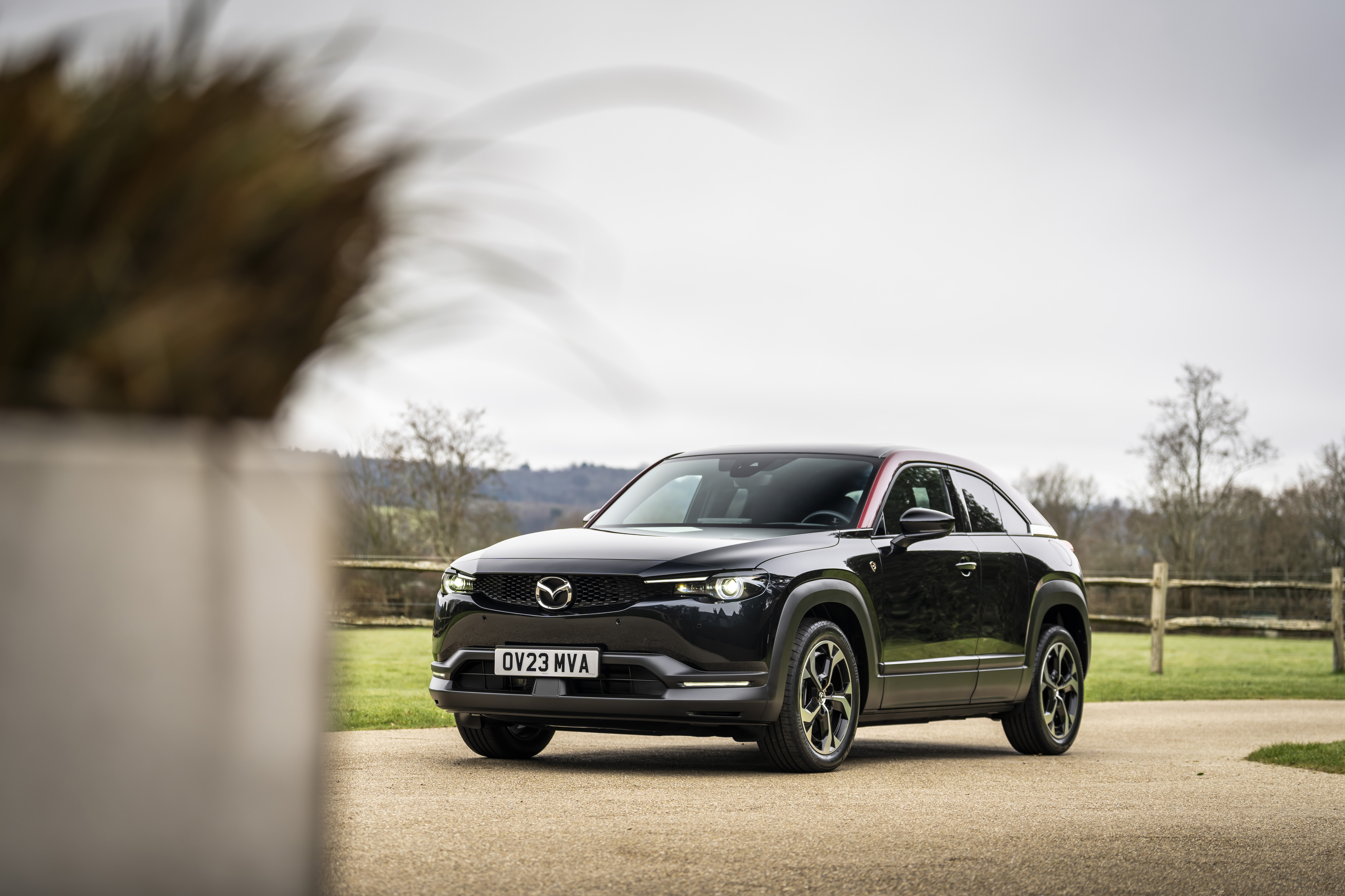 A black Mazda MX-30