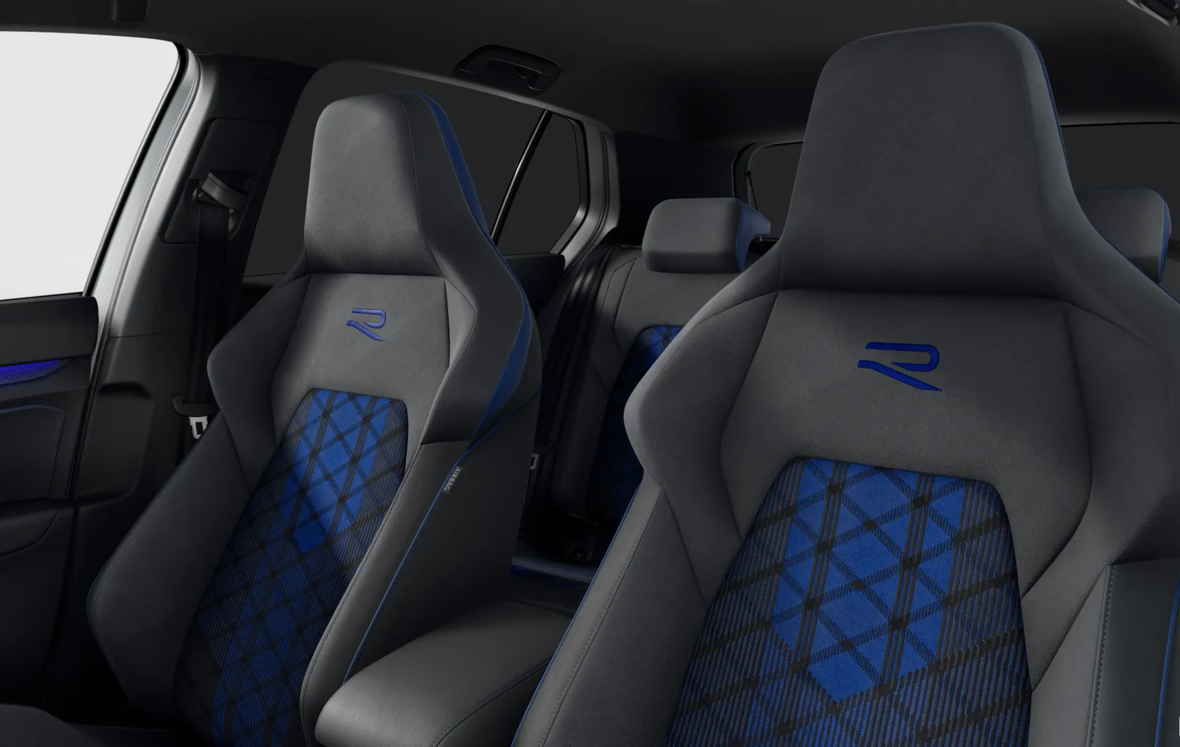 VW Golf interior finished in Blue-Soul Black