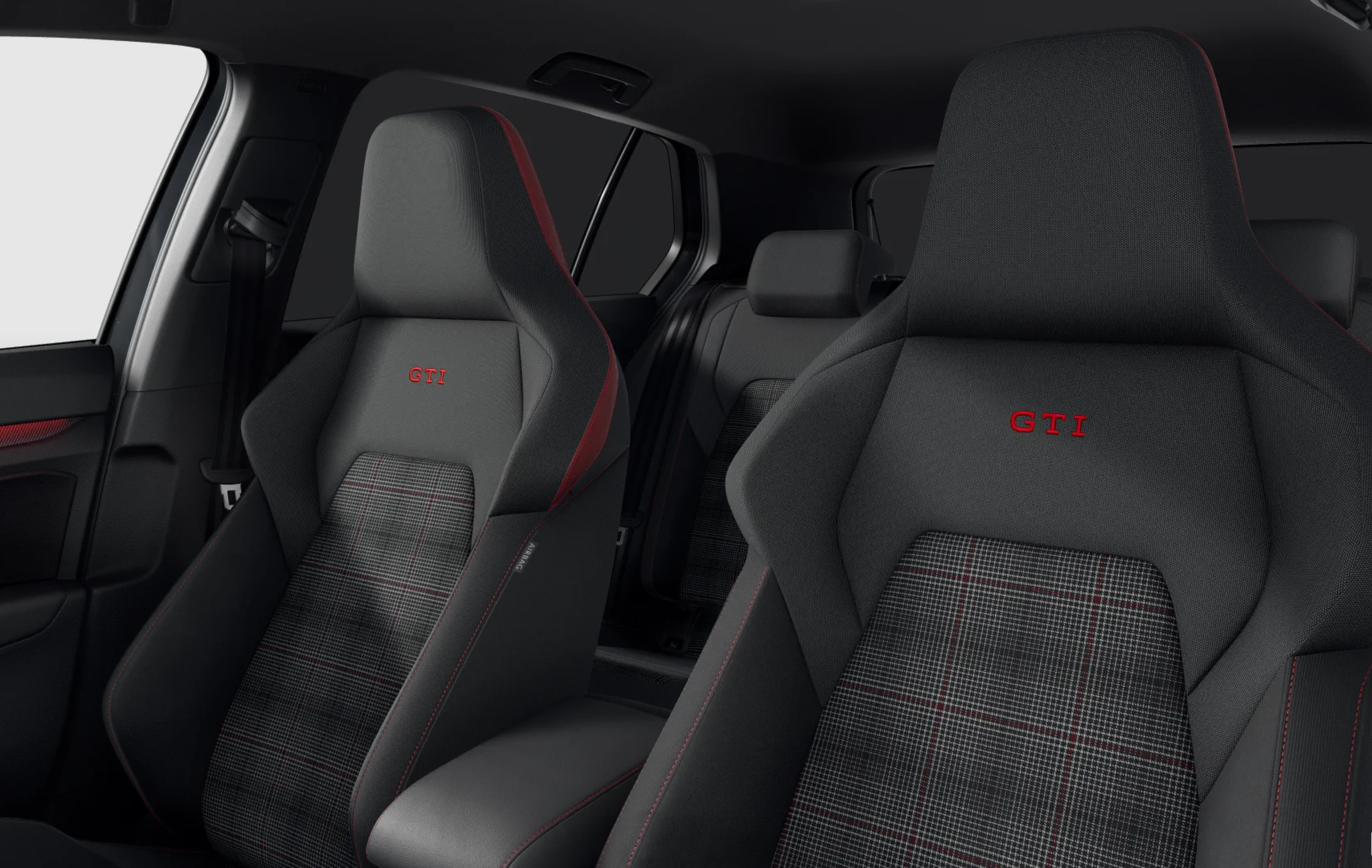 VW Golf interior finished in Soul Black-Tornado Red