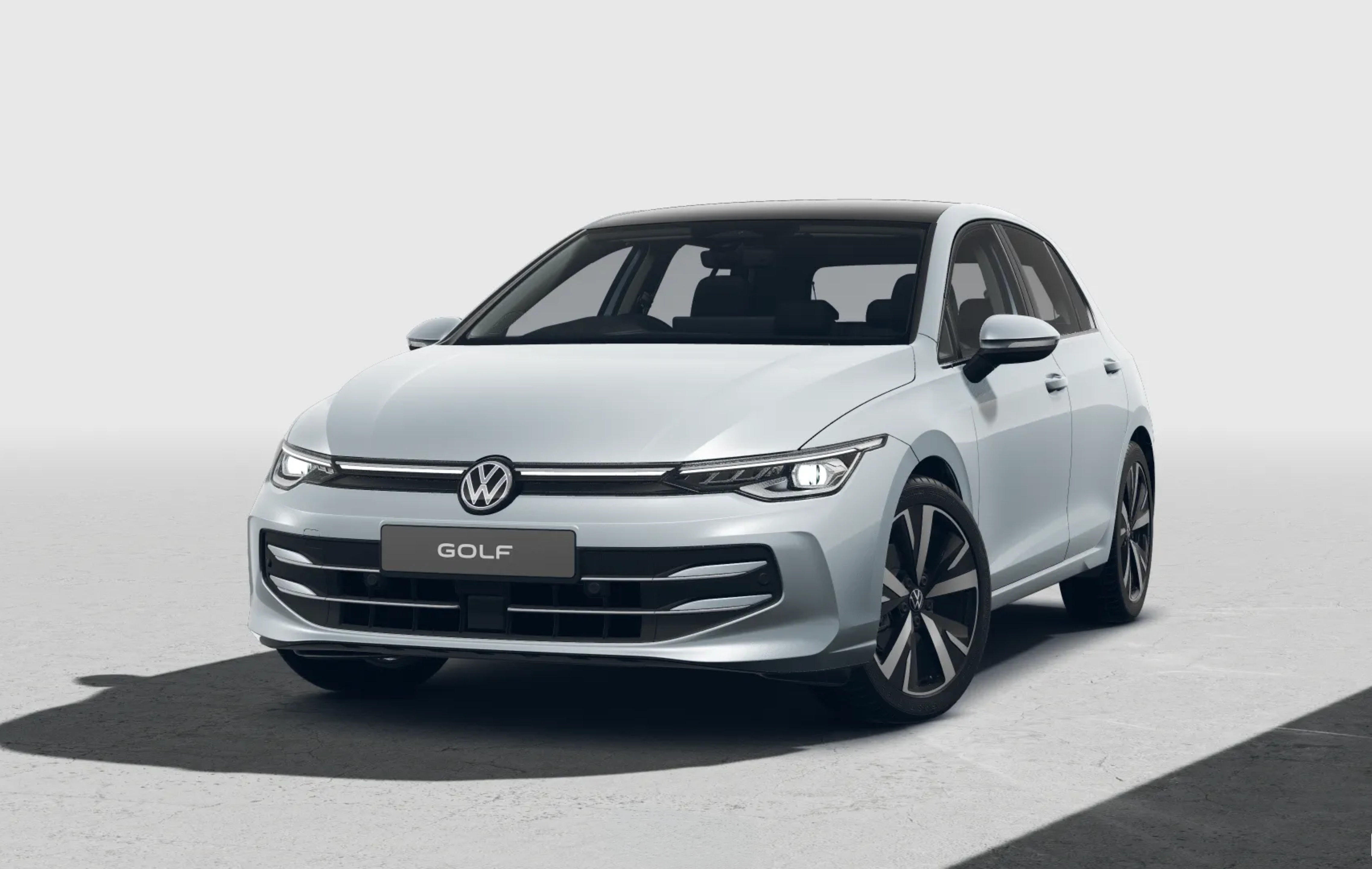 VW Golf in Oyster Silver Black