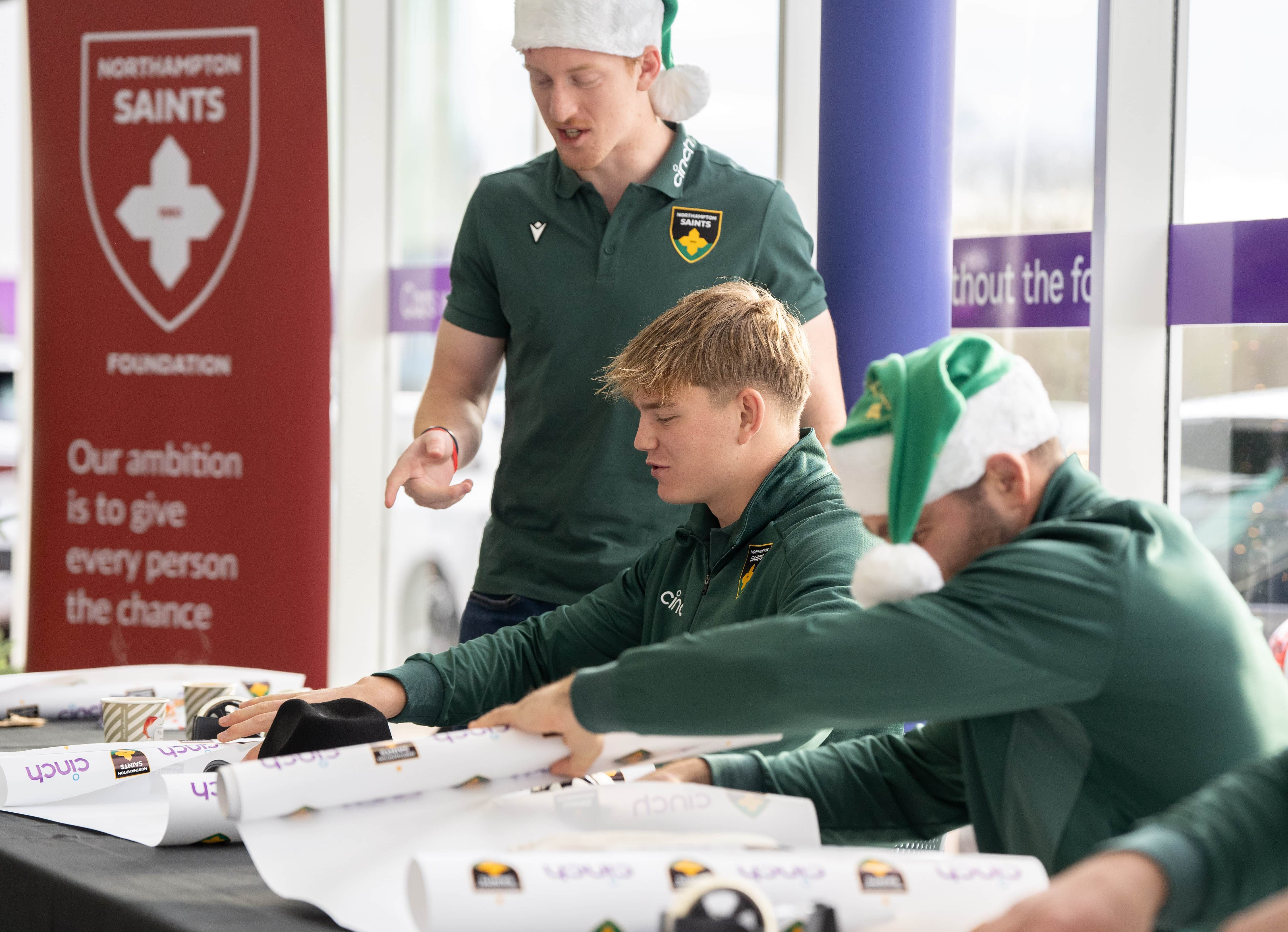 Northampton Saints at 2024 big cinchmas wrap