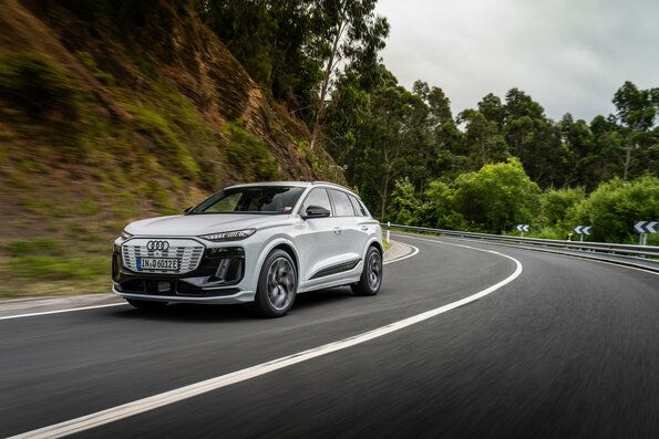 An Audi Q6 e-tron SUV