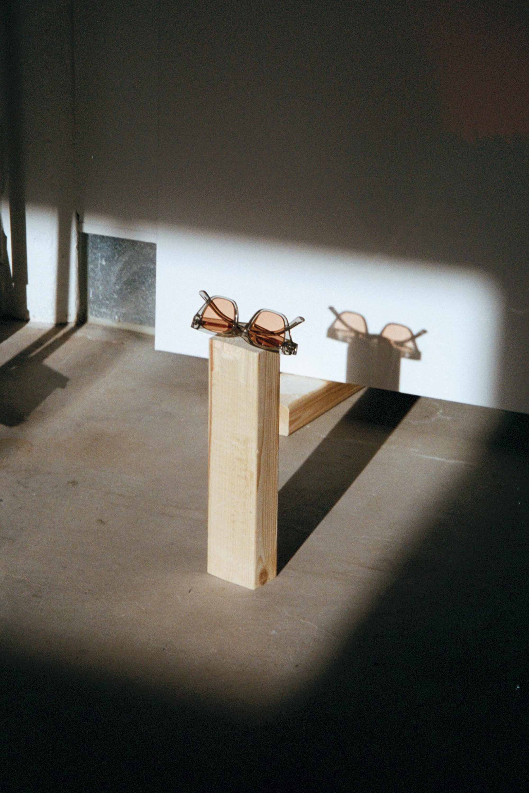 Safety cones on concrete