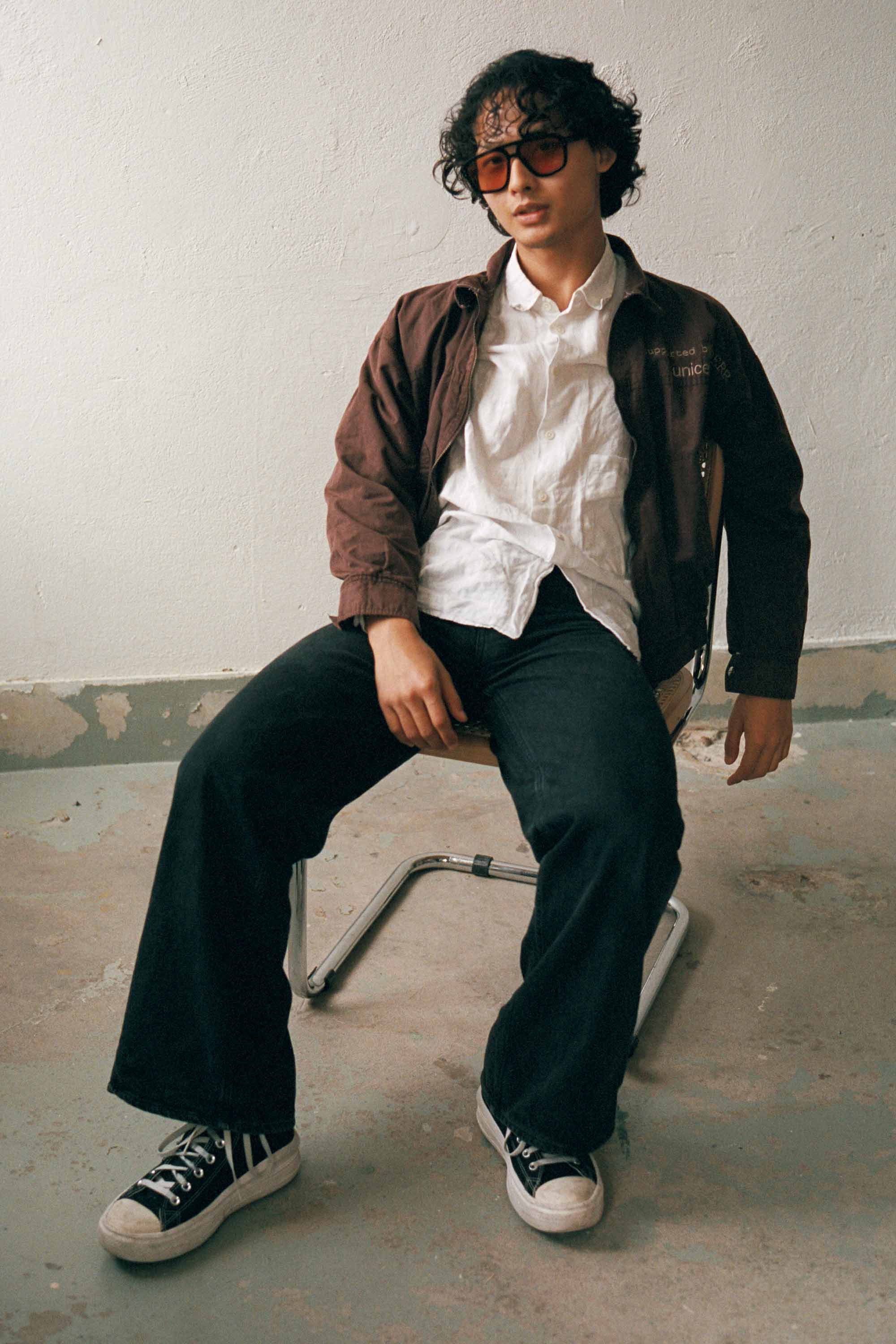 Monokel Eyewear sunglasses Jet Black Orange