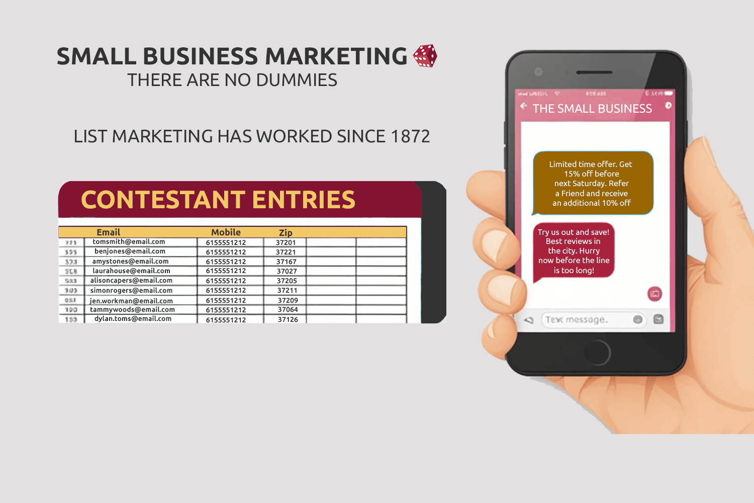 There Are No Dummies That Run Small Businesses & Grow From List Marketing