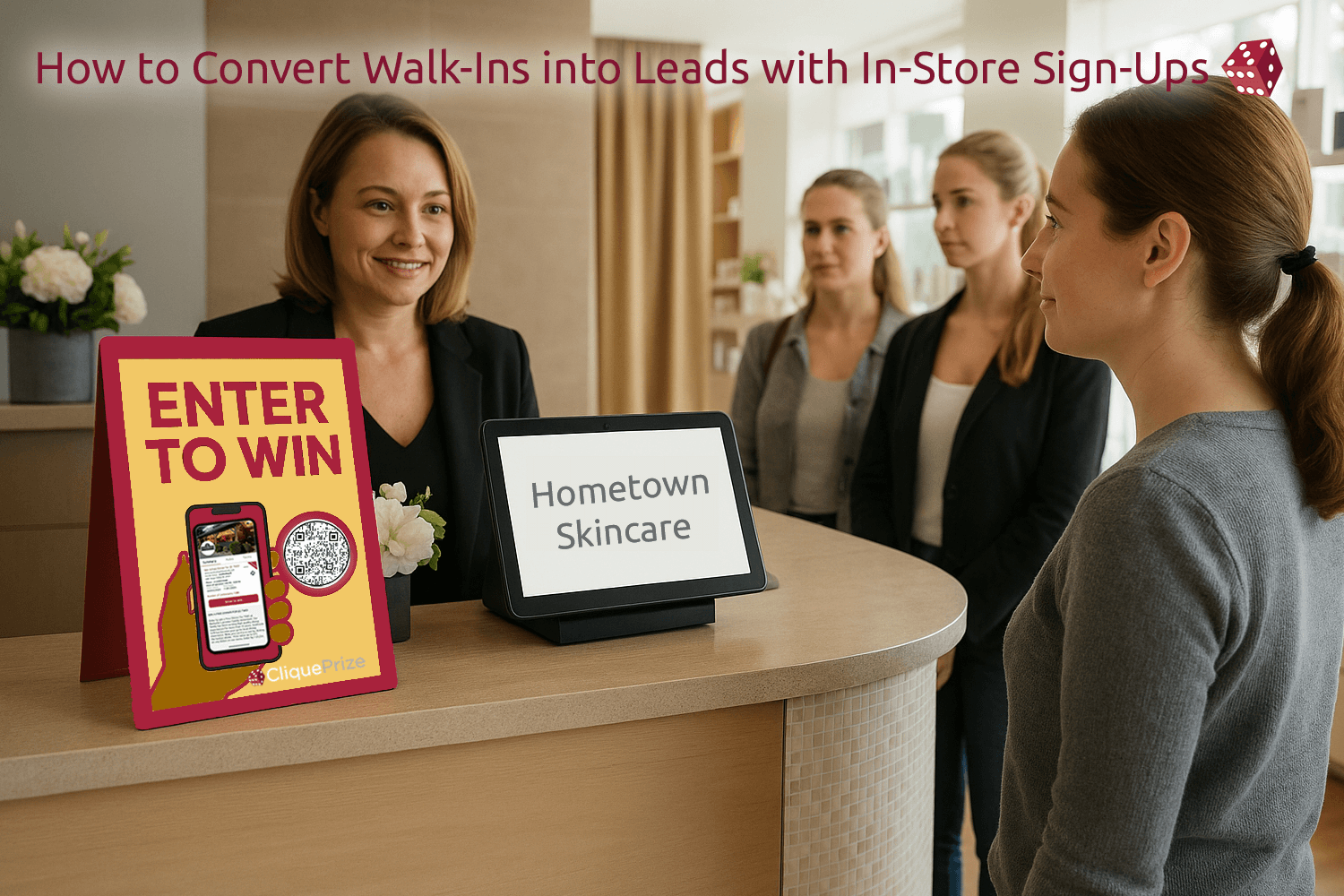 How to Convert Walk-Ins into Leads with In-Store Sign-Ups Using CliquePrize®