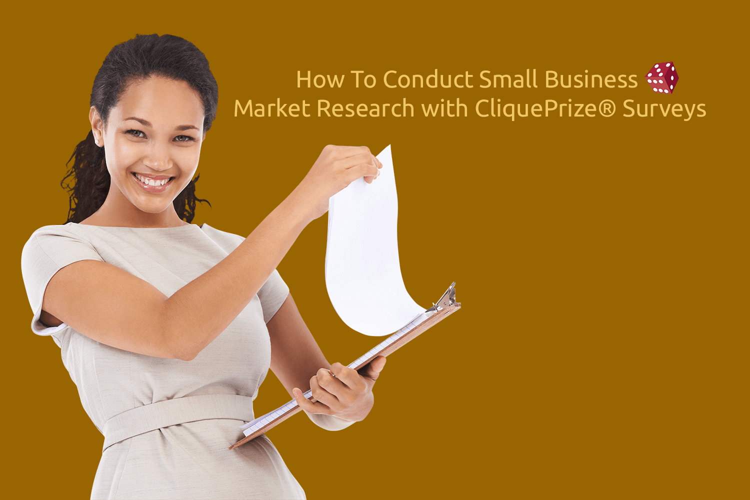 How To Conduct Small Business Market Research with CliquePrize® Surveys