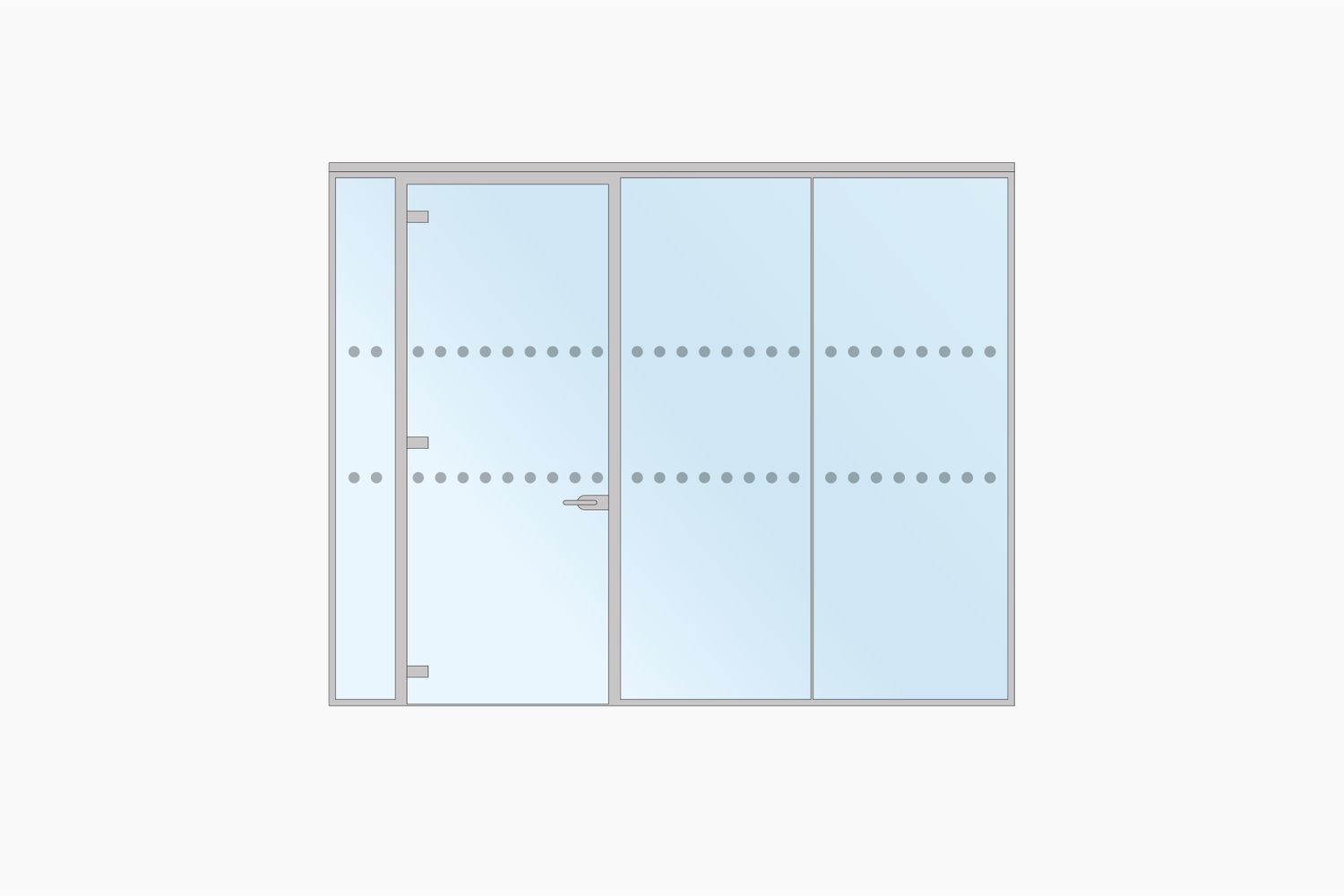 A graphic of a window manifestation for offices