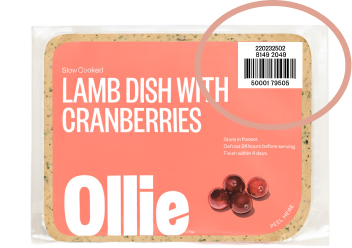 Ollie Fresh Lamb Recipe by Ollie
