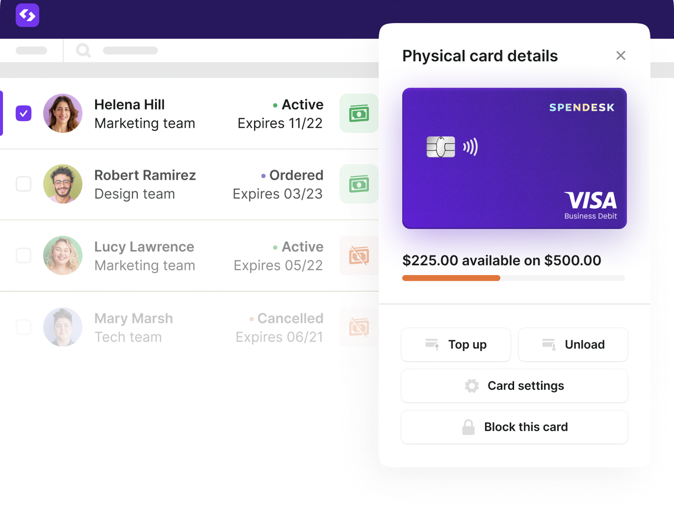 Employee Spending Control with Business Cards