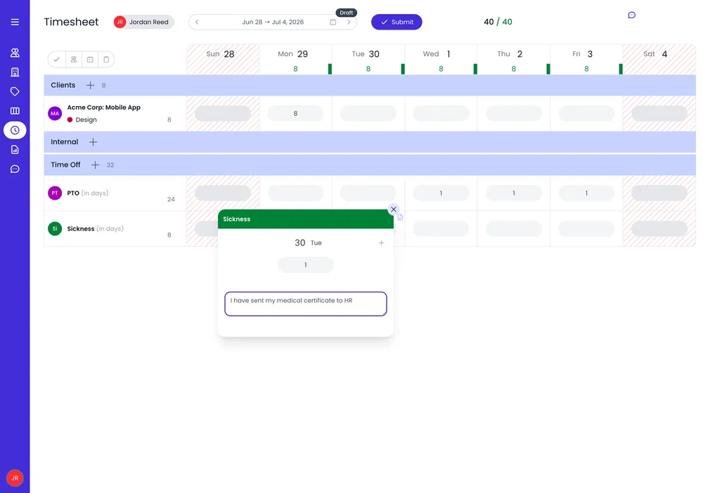 Time off approval workflow automatically routing PTO requests through the right managers