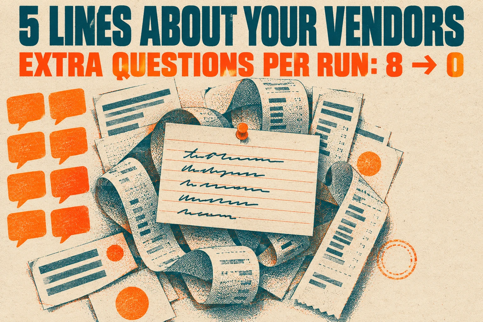 A five-line vendor list turned most of ChatGPT's questions into answers on our test books