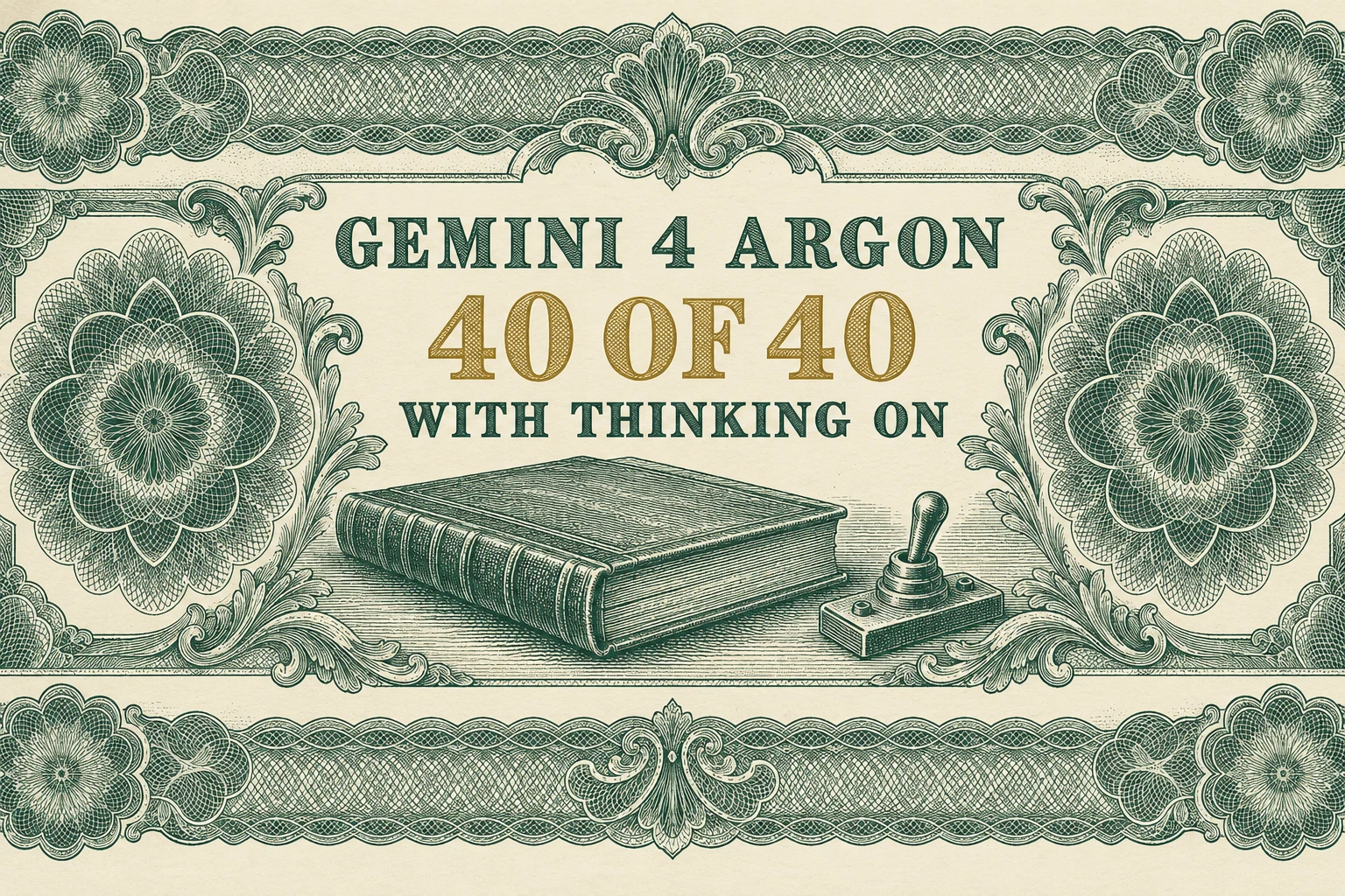 Gemini 4 Argon for small business accounting and bookkeeping: one setting took it to 40 of 40
