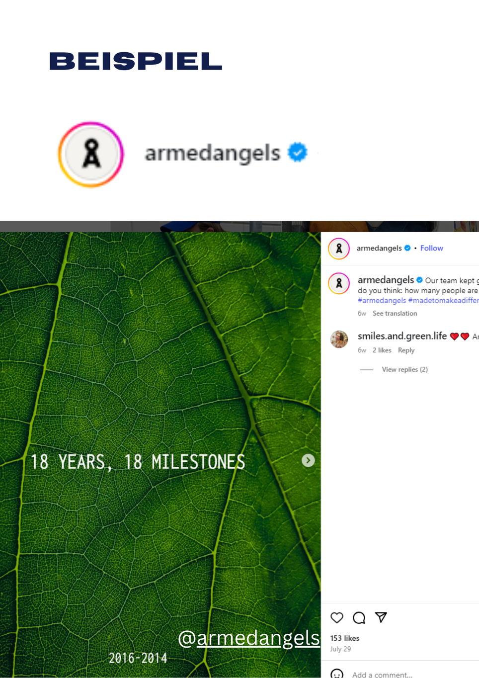 Beispiel aus der Praxis für Social Media Marketing bei nachhaltigen Produkte4