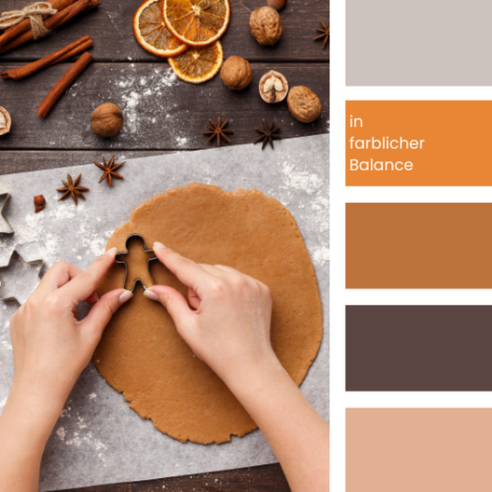 Farbpaletten für Weihnachten (Social Media, Geschenkverpackungen oder Werbematerial)_braun