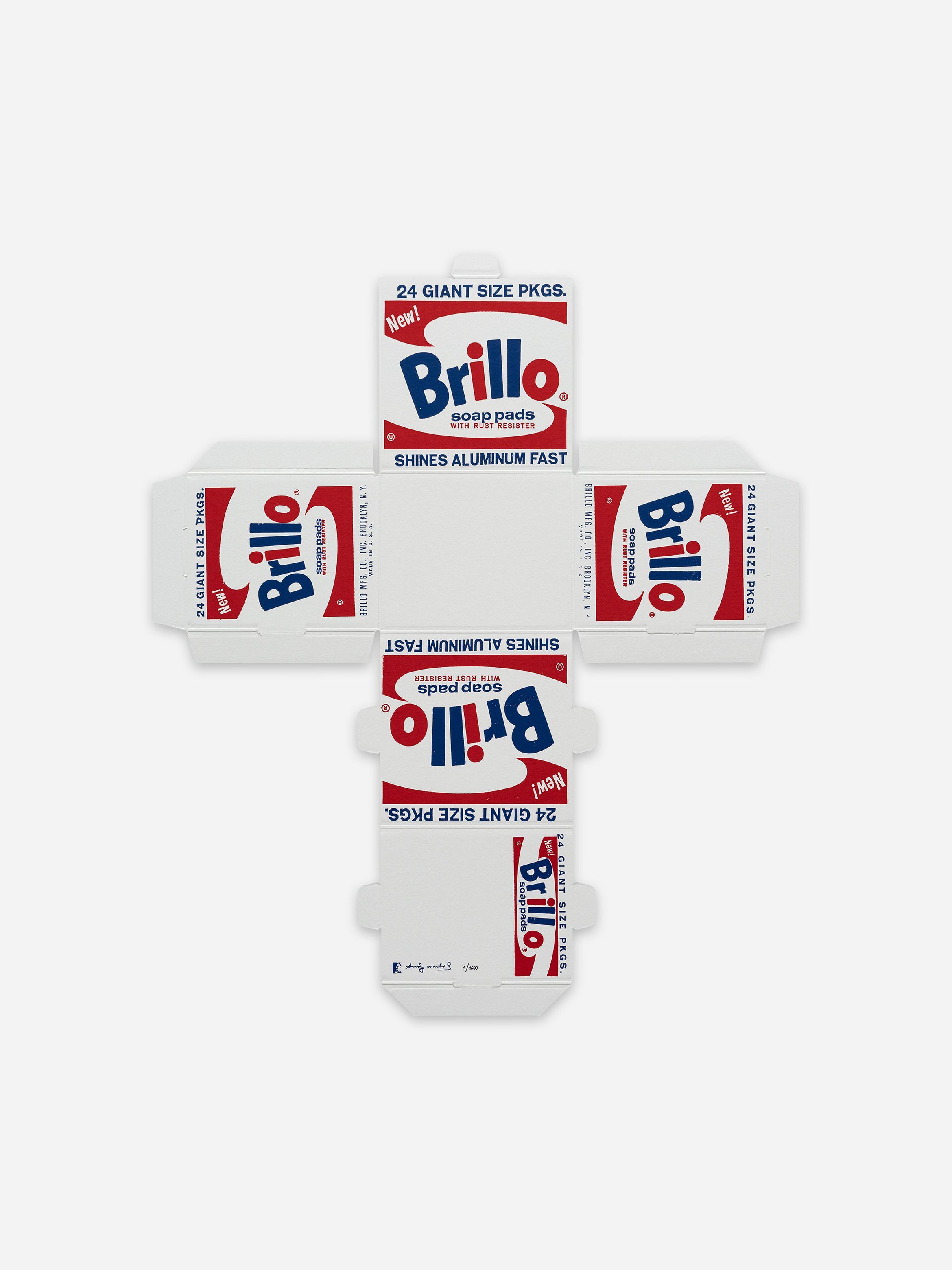 Brillo Box Collectable (White Portrait), Staging Artist Brillo Box Collectable (White Portrait), Staging Artist