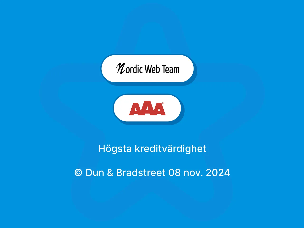 Nordic Web Team achieves triple AAA rating from Dun & Bradstreet