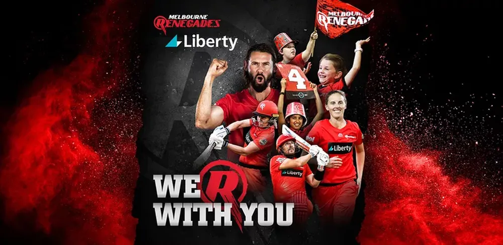 Melbourne Renegades hooks Liberty as Principal Sponsor