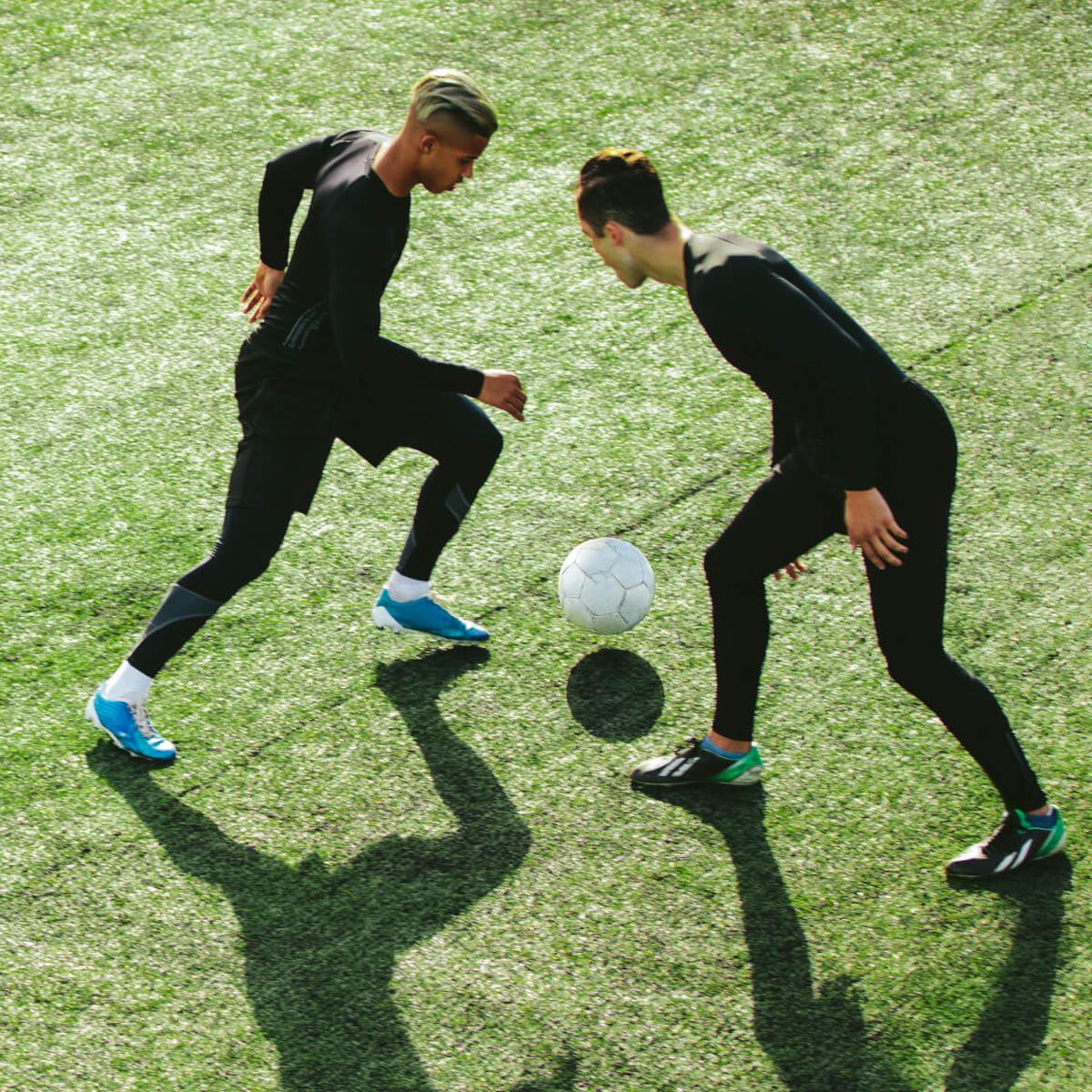Konzentrierte Athleten, die davor mit der 7Mind-App meditiert haben