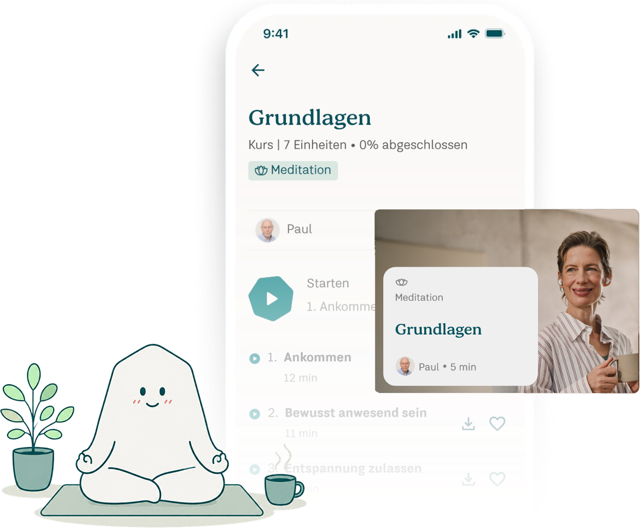 7Mind App mit dem Kurs „Grundlagen“