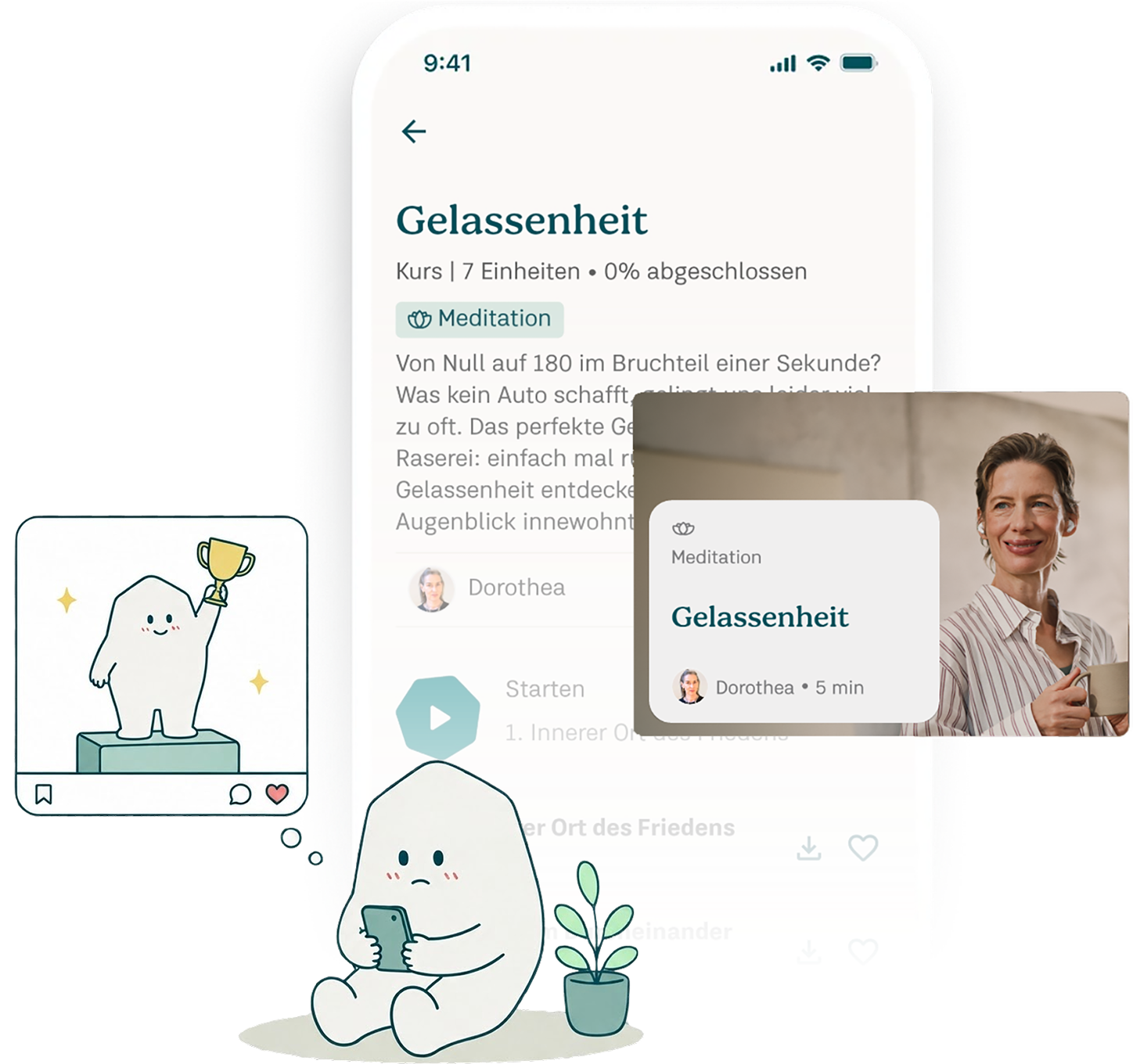 7Mind App mit dem Kurs „Gelassenheit“