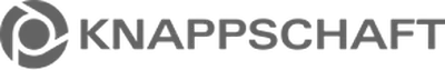 Logo of Knappschaft featuring a stylized circular design on the left and the word "KNAPPSCHAFT" in bold, uppercase letters on the right.