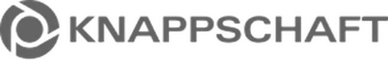 Logo of Knappschaft featuring a stylized circular design on the left and the word "KNAPPSCHAFT" in bold, uppercase letters on the right.