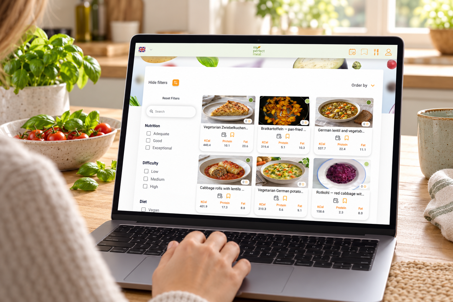 Entdecken Sie Rezepte und finden Sie Ihre Lieblingsgerichte