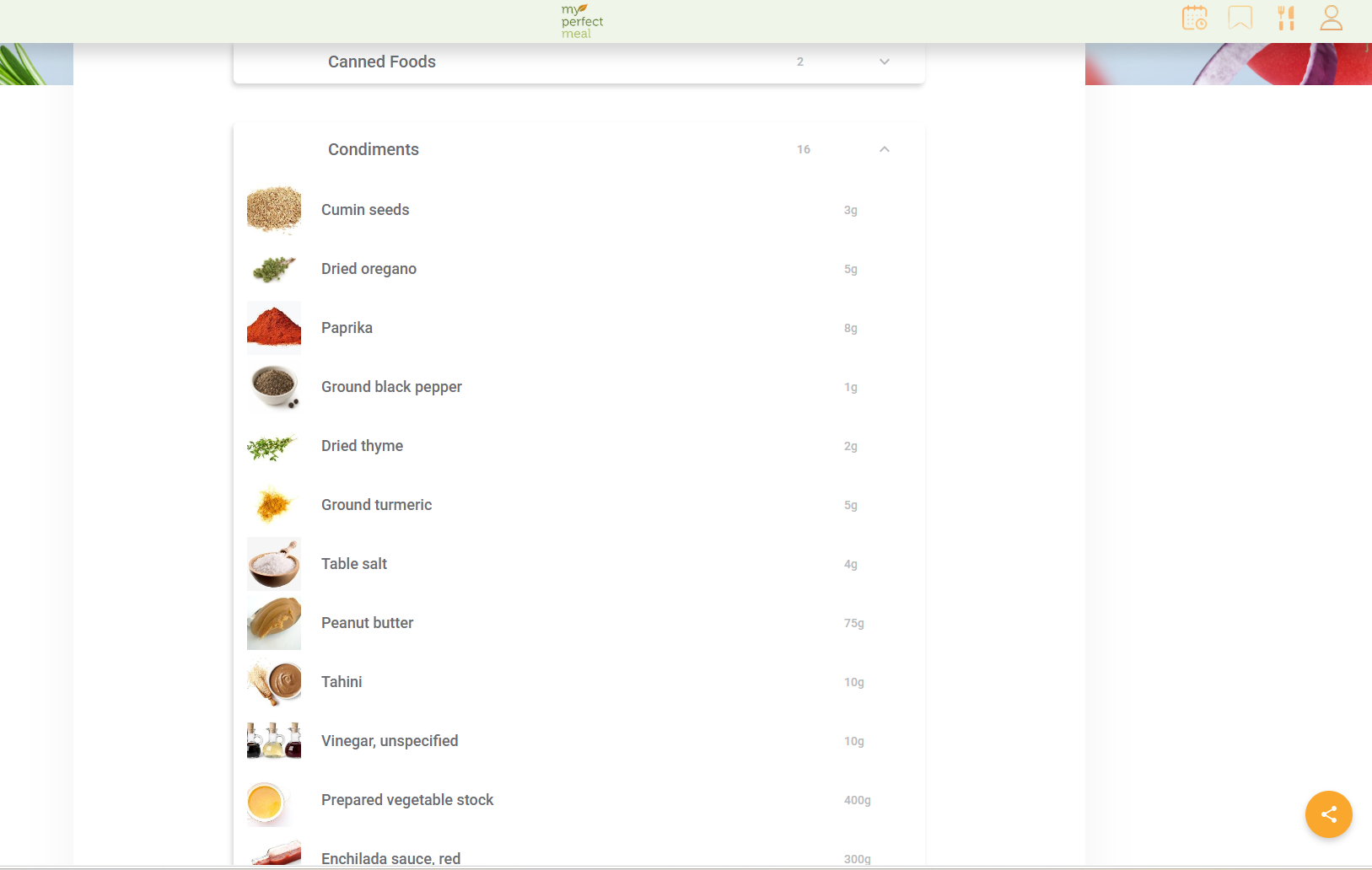 Shopping list