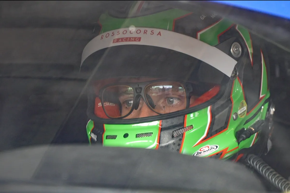 Image courtesy of Avehil/Skydrive - Matteo Cairoli wearing Tobii Pro Glasses 3 at Imola