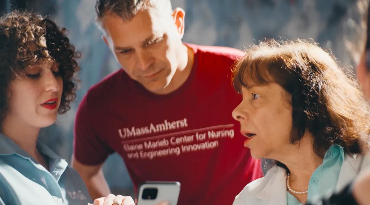 Tobii collaborating with Dr. Karen Giuliano and Dr. Frank Sup, Co-Directors of the Elaine Marieb Center for Nursing and Engineering Innovation at the University of Massachusetts Amherst