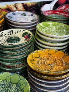 handmade ceramic plates