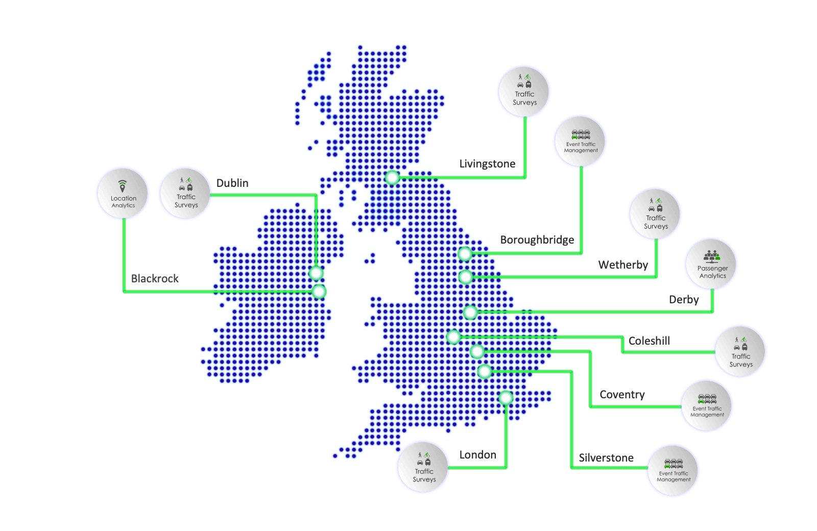 Office locations.