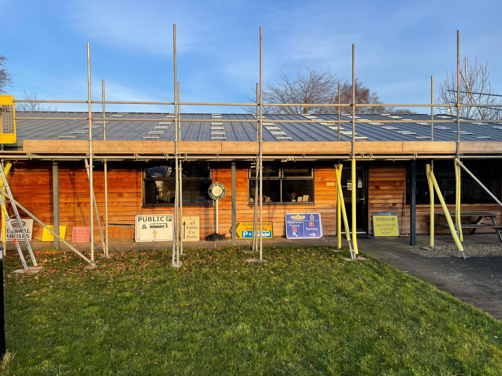 Installing PV Solar panels.