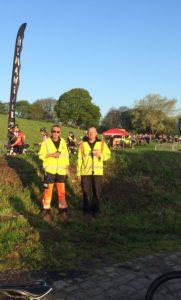 Marshals at a sporting event